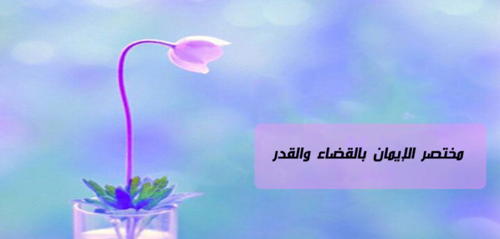 مختصر الإيمان بالقضاء والقدر